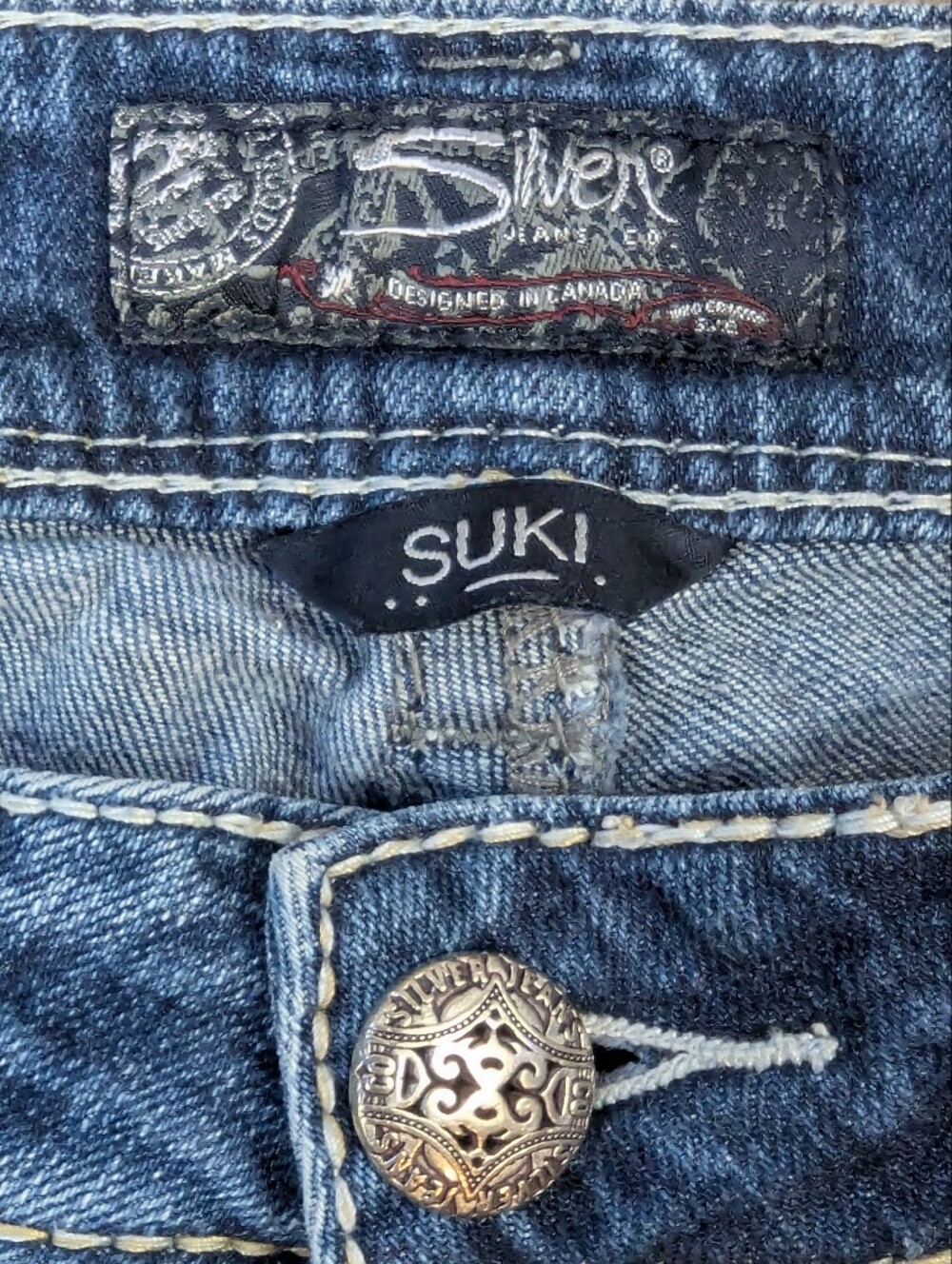 Silver Jeans Co. Sz 28 Suki Mid Rise Bootcut Jeans Curvy Fit - Picture 6 of 12